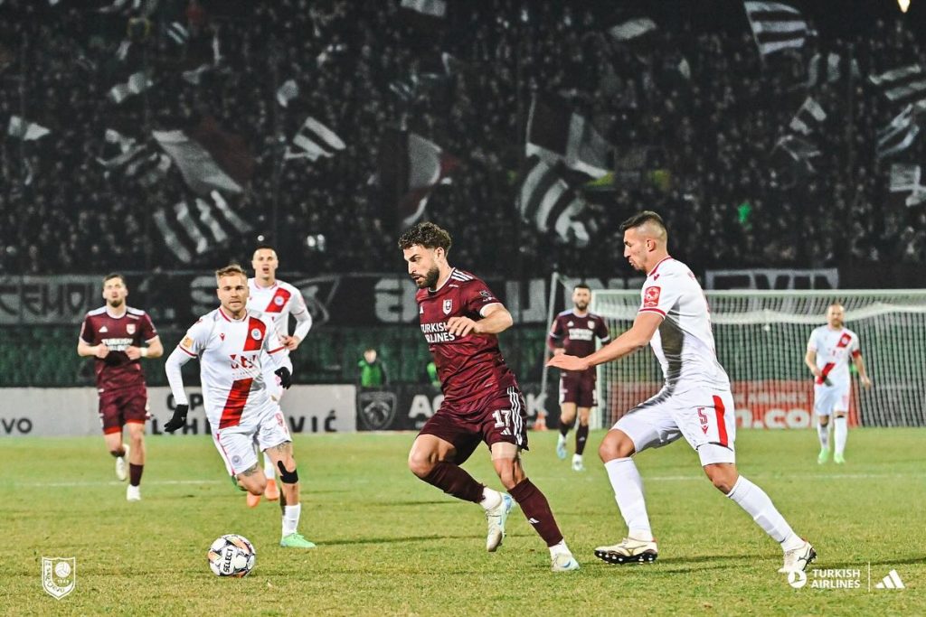 Golovi, VAR provjere i žuti kartoni: Sarajevo i Zrinjski bez pobjednika u prvom meču četvrtfinala