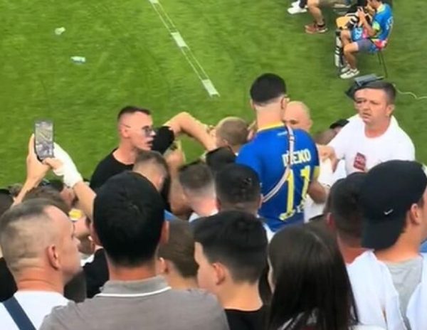Pogledajte obračun navijača BiH i Slovenije u Celju</a>