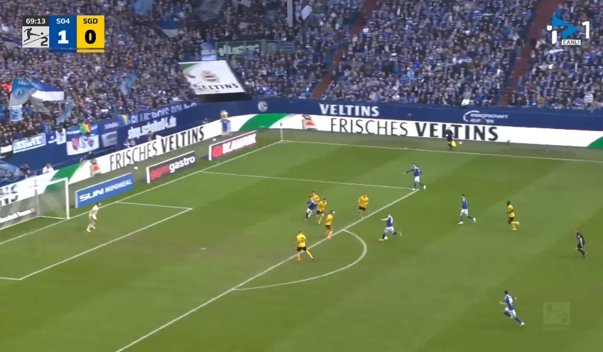 dzeko drugi gol za schalke protiv dresdena