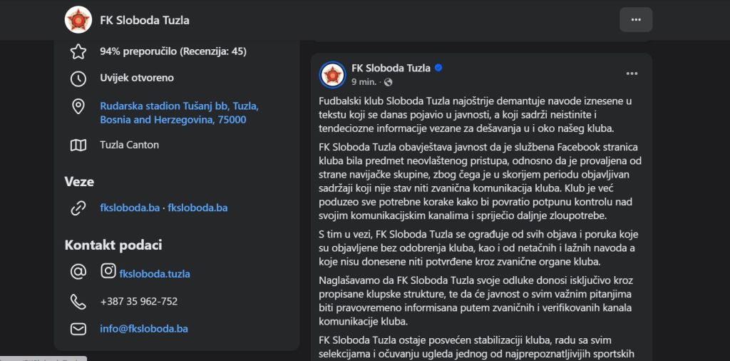 Sloboda razotkriva istinu: Facebook stranica provaljena, lažne objave šokirale javnost!
