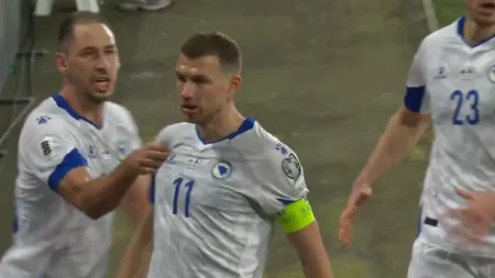 edin dzeko slavi gol protiv Velsa