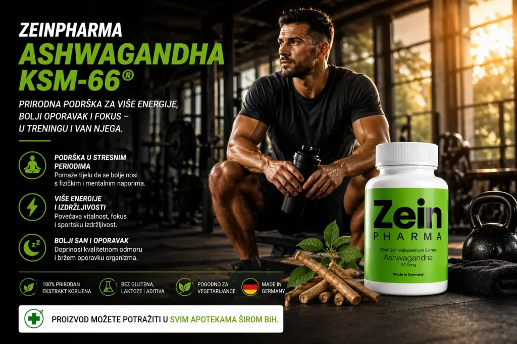 Ashwagandha KSM-66 – prirodna podrška sportistima za više energije, bolji oporavak i fokus