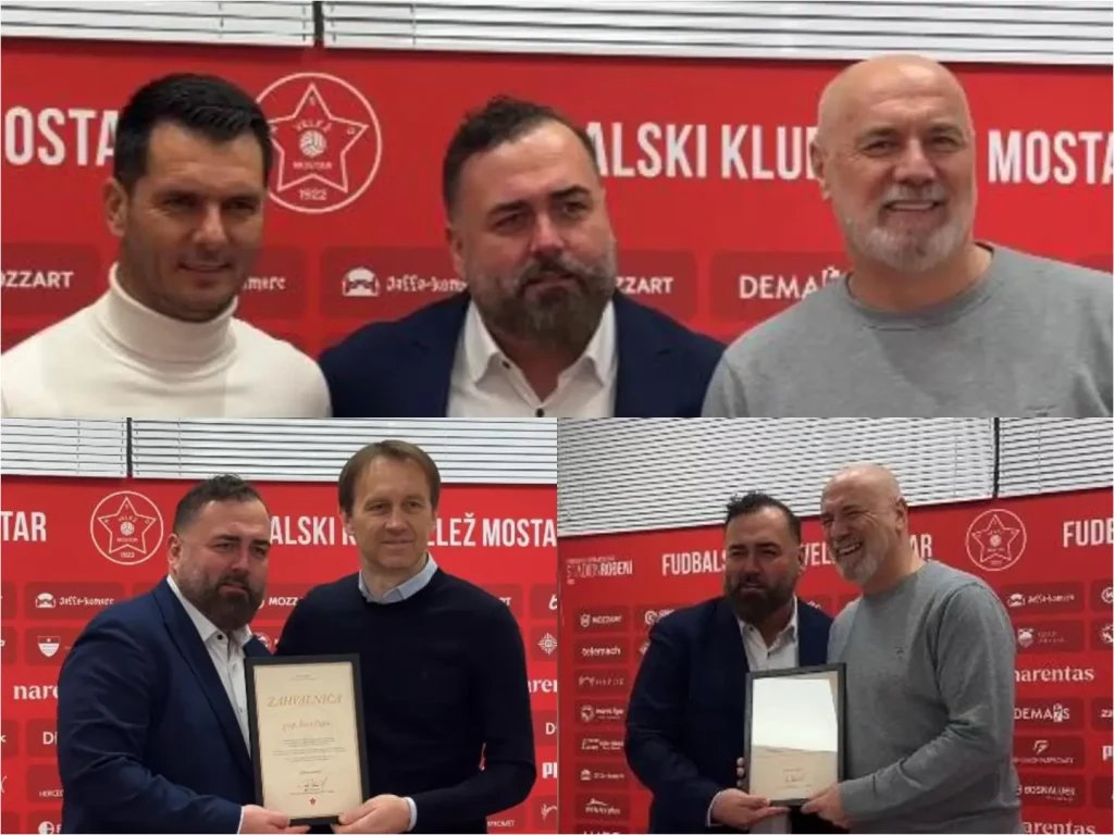 Emotivno u Mostaru: Barbarez, Spahić, Papac i Melher dobili priznanja Veleža (VIDEO) FOTO: FK Velež