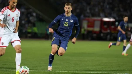 Jovo Lukić u dresu reprezentacije BiH