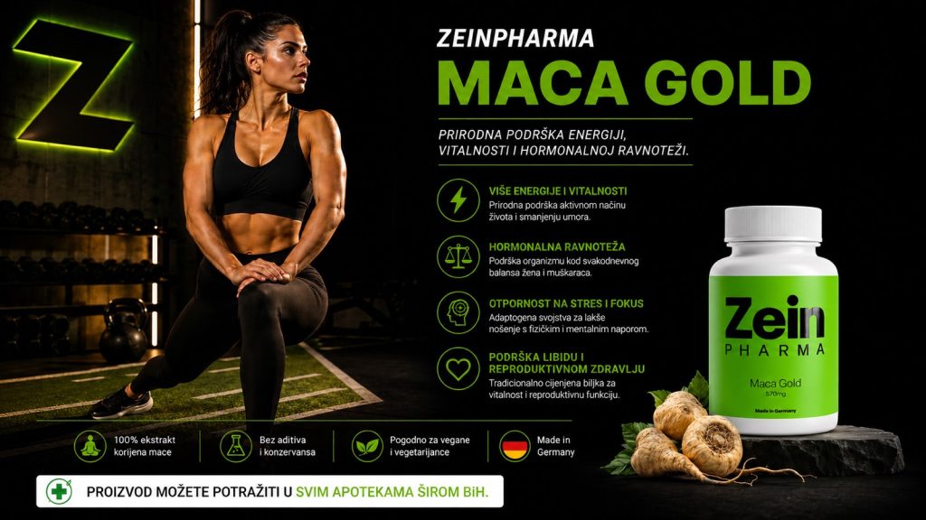 Maca Gold iz ZeinPharma: Prirodna podrška energiji, vitalnosti i balansu organizma