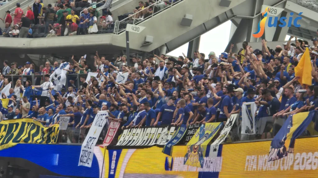BH Fanaticosi se smjestili na SoFi stadion: Počela podrška Zmajevima pred duel sa Švicarskom BH Fanaticosi