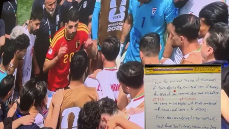 Iranci ostavili poruku pisanu rukom u svlačionici nakon utakmice s Belgijom iran reprezentacija sp