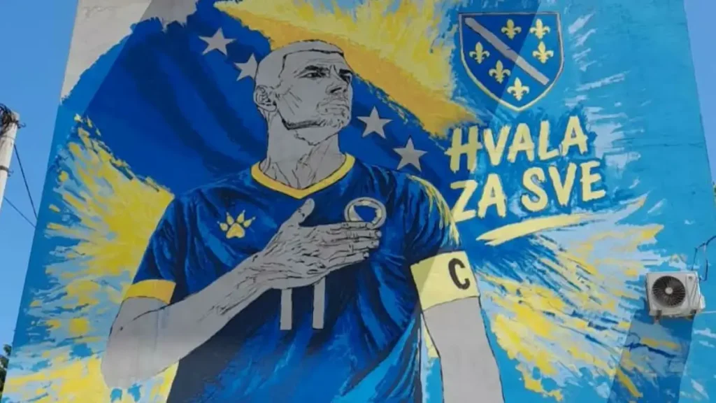 Mural Edina Džeke u Breze